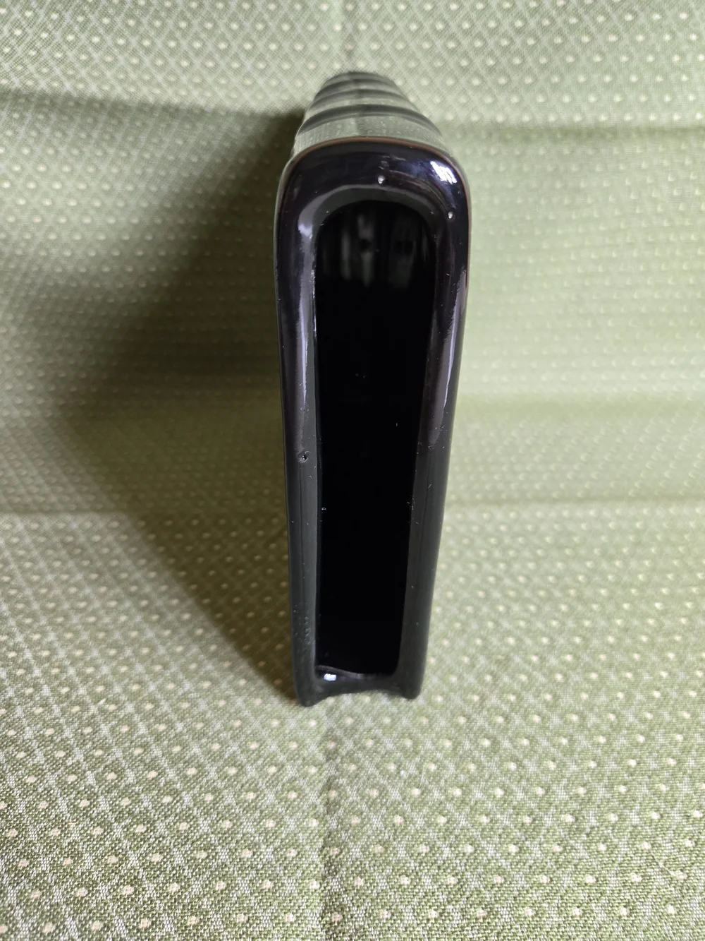 Book Vase - Glossy Black Square Ceramic